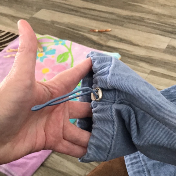 FOREVER 21 CARGO JEANS SIZE 24Wx26L LIGHT BLUE GREAT CONDITION! - Picture 8 of 8